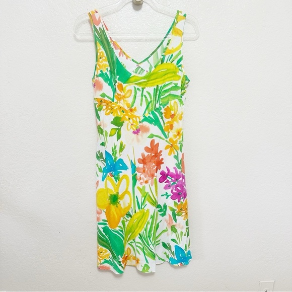 Vintage Hula Moon by Jams World Floral Printed dress size M - Picture 1 of 9